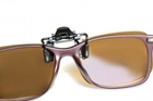 Поляризационная накладка на очки RockBros коричневая маленькая - зображення 4