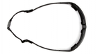Балістичні окуляри із ущільнювачем Pyramex модель HIGHLANDER SILVER Ice Blue Mirror - зображення 5