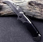 Складной нож для охоты туризма рыбалки керамбит Browning X76 Черный - изображение 5