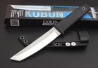 Охотничий нож нескладной Туристический Для кемпинга рыбалки Tanto Cold Steel Kobun 17T Черный - изображение 5