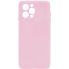 Силиконовый чехол Candy Full Camera для Apple iPhone 12 Pro Max (6.7") Розовый / Pink Sand Без бренда