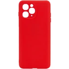 Силиконовый чехол Candy Full Camera для Apple iPhone 11 Pro Max (6.5") Красный / Red Без бренда