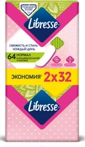 Ежедневные гигиенические прокладки Libresse Dailyfresh Normal 64 шт (7322540758214) - изображение 2