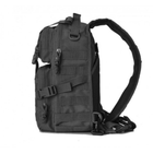 Рюкзак сумка тактична військова штурмова 20 л чорний HunterArmor - зображення 7