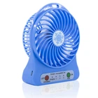 Портативный мини вентилятор от батареи Portable Mini Fan Настольный Синий