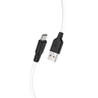 Дата кабель Hoco X21 Plus Silicone MicroUSB Cable (0.25m) Чорний / Білий