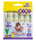 Олівці воскові Zibi Jumbo Baby Line 10 кольорів трикутні (ZB.2482)