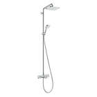 Душевая система с термостатом HANSGROHE Croma E с верхним душем латунь хром 27687000
