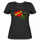 Женская футболка Stedman Love is... XL Чорний
