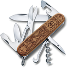 Складной нож Victorinox CLIMBER WOOD Swiss Spirit SE 91мм/12функ/орех /штоп/ножн/крюк (Lim.Ed. 12000) Vx13701.63L21 - зображення 1