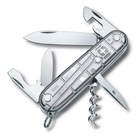 Складной нож Victorinox SPARTAN 91мм/12функ/сереб.прозр /штоп (блистер) Vx13603.T7B1 - изображение 1