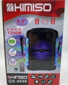 Колонка портативная Kimiso QS-4606 BT 6.5″BASS с микрофоном и пультом - зображення 4