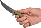 Нож CJRB Knives Gobi Black Blade Зеленый (27980299) - изображение 5