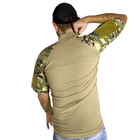 Тактическая футболка с коротким рукавом Lesko A424 Camouflage XL потоотводящая армейская камуфляжная (SKU_4253-12427) - изображение 3