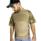 Тактическая футболка с коротким рукавом Lesko A424 Camouflage XL потоотводящая армейская камуфляжная (SKU_4253-12427) - изображение 5