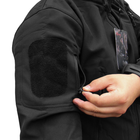 Тактическая куртка Soft Shell Lesko A001 Black M ветровка для мужчин с карманами водонепроницаемая (SKU_4255-12393) - изображение 3