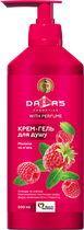 Крем-гель для душу Dalas Малина та м'ята 500 г (4260637722638)
