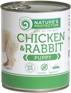 Влажный корм для щенков Nature's Protection Puppy chicken & rabbit с курицей и кроликом