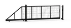 Ворота откатные Техна 1680х6000 мм из сетки D=4 мм (RAL6005 VTO-062) - изображение 3