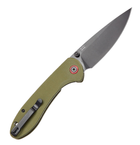 Нож CJRB Knives Feldspar Black Blade AR-RPM9 Steel Зеленый (27980304) - изображение 2