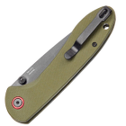 Нож CJRB Knives Feldspar Black Blade AR-RPM9 Steel Зеленый (27980304) - изображение 4