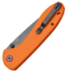 Нож CJRB Knives Feldspar Black Blade AR-RPM9 Steel Оранжевый (27980302) - изображение 4