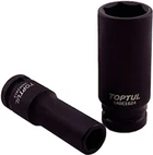 Головка торцевая ударная, длинная Toptul 6-гранная 1/2" 21 мм (KABE1621)