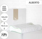 Подушка ортопедическая MirSon №7121 Elite Green nature Alberto Memory 58х40х10.5 см (2200003400465)