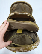 Туристический, тактический рюкзак BoyaBy 60 л встроенный USB порт Камуфляж - изображение 5