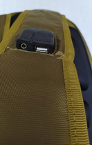 Туристичний, тактичний рюкзак BoyaBy 60 л вбудований USB порт Хакі - зображення 5