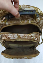 Туристический, тактический рюкзак BoyaBy 60 л встроенный USB порт Камуфляж - изображение 8
