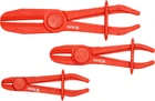 Затискачі для патрубків YATO з фіксаторами, 1/4"-3/4", 1/2"-5/4", 3/4"-9/4", Набір 3 шт.