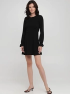 Платье мини осеннее женское H&M 0-1622 36 Черное (LD2000001069677_KAY2000001069677) - изображение 1