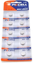 Батарейка лужна PkCell 1.5V AG4 10 шт (PC/AG4-10B)
