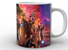 Чашка с принтом белая Avengers Мстители все персонажи AG.02.018 Кружка керамическая 0,33