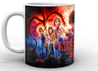 Кухоль Stranger Things Дуже дивні справи постер кераміка, білого кольору 330мл
