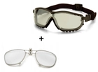 Баллистические очки с диоптрической вставкой Pyramex V2G дымчатые - изображение 1