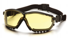 Баллистические очки с диоптрической вставкой Pyramex V2G желтые - изображение 7