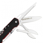 Многофункциональный туристический складной нож INTERTOOL HT-0597 мультитул на 9 элементов 165 мм + карабин (70116) - изображение 5