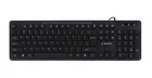 Клавиатура Gembird Black, тонкая, мультимедийная, USB