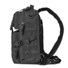 Рюкзак сумка тактовна військова Eagle M04B Oxford 600D 20л через плечі Black - зображення 3