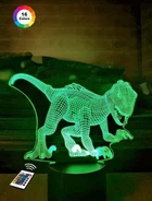 3D ночник "Монолофозавр" (УВЕЛИЧЕННОЕ ИЗОБРАЖЕНИЕ) подарочная упаковка + 16 цветов + пульт ДУ + сетевой адаптер&nbsp;+ батарейки (3ААА) &nbsp;3DTOYSLAMP