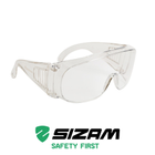Окуляри захисні відкритого типу 2520 Sizam Over Spec прозорі 35040 - зображення 1
