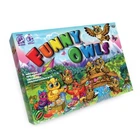 Настольная игра-бродилка "Funny Owls" Danko Toys DTG98, 4 фишки, кубик