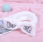 Косметична пов'язка для волосся OMG Oxa плюшева White 2789