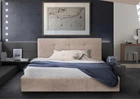 Кровать Двуспальная Manchester Comfort 180 х 200 см Мисти Mocco С подъемным механизмом и нишей для белья Мокко