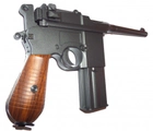 Пневматичний пістолет SAS M712 Mauser Blowback KMB18DHN Маузер автоматичний вогонь блоубек CO2 100 м/с - зображення 3