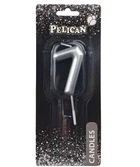 Свеча для торта Pelican "7" 6 см серебряный 3732