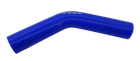 Патрубок кут 135 ° - D = 35 товщина = 4 мм (150 мм х 150 мм) силікон синій