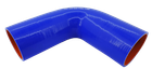 Патрубок угол 90° - D=60/65 толщина = 4 мм (150 мм х 150 мм) силикон синий 245-1109408